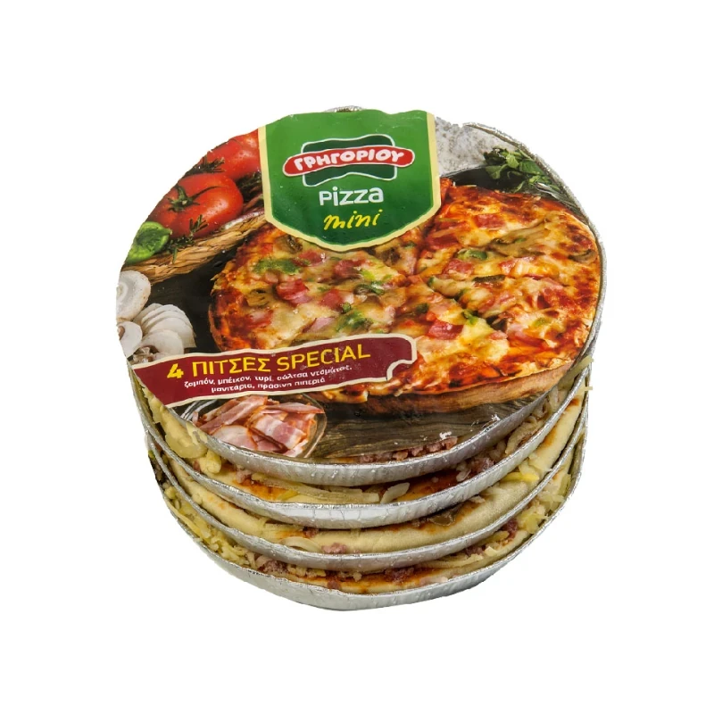 Gregoriou Mini Pizza Special x4 620G