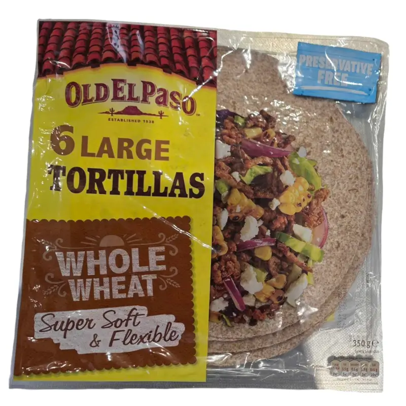 OldElPaso 6 x Large Tortillas Whole Wheat